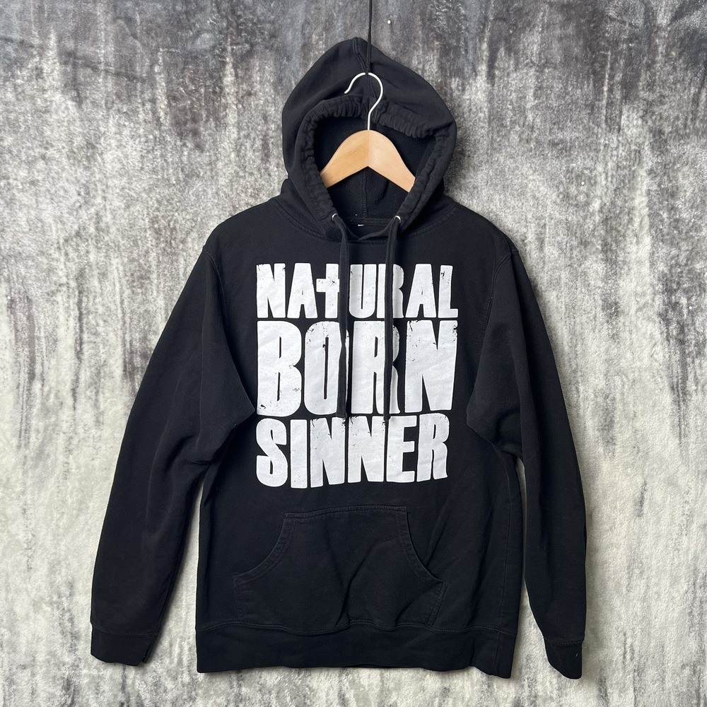 In This Moment Natural Born Sinner Hoodie Mens Medium Black Band Pullover